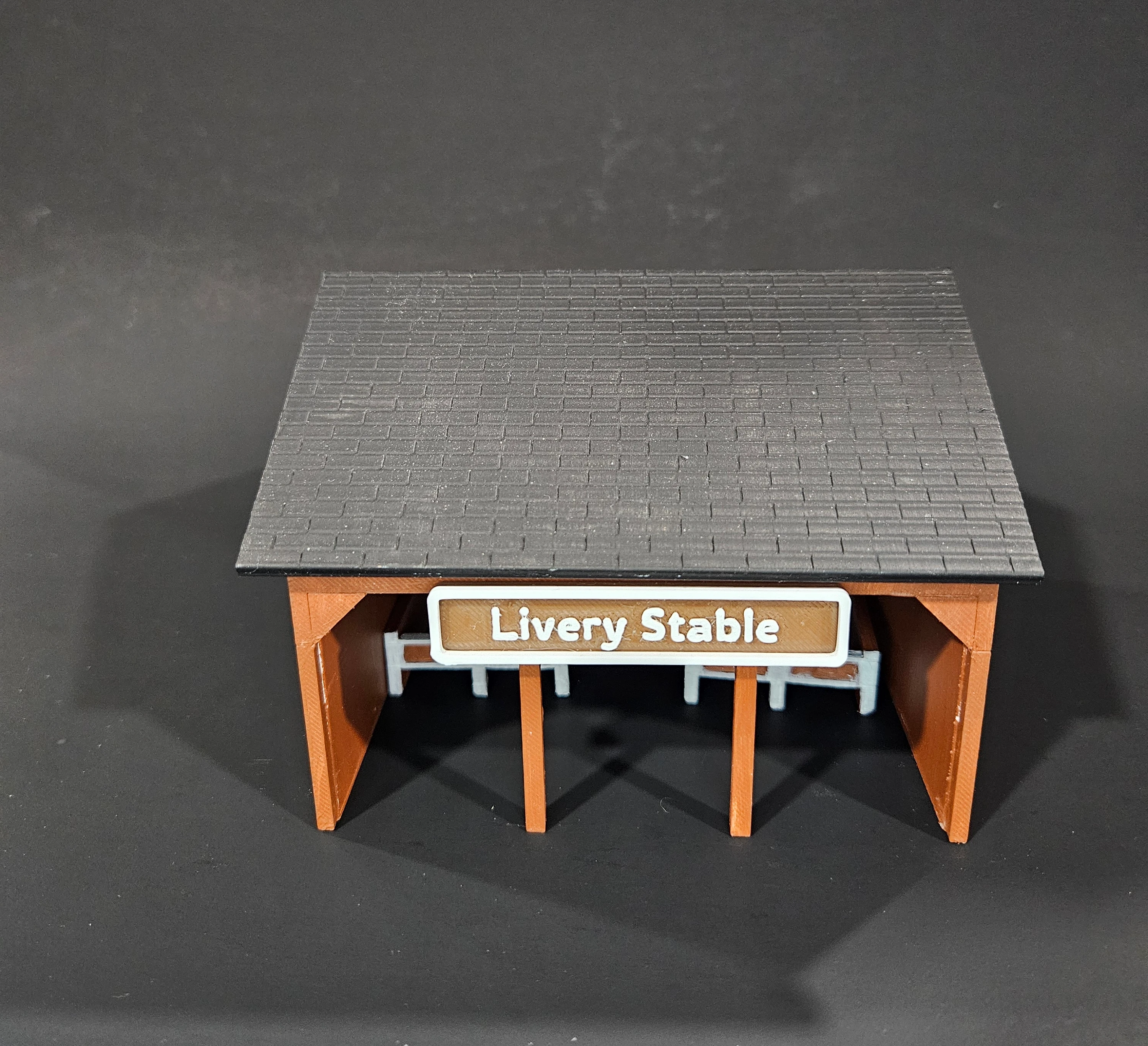 HO scale livery stable building kit
