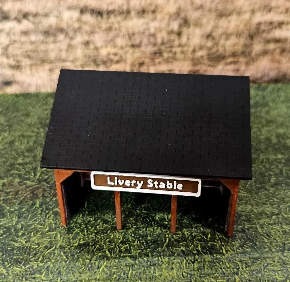 N scale livery stable building kit