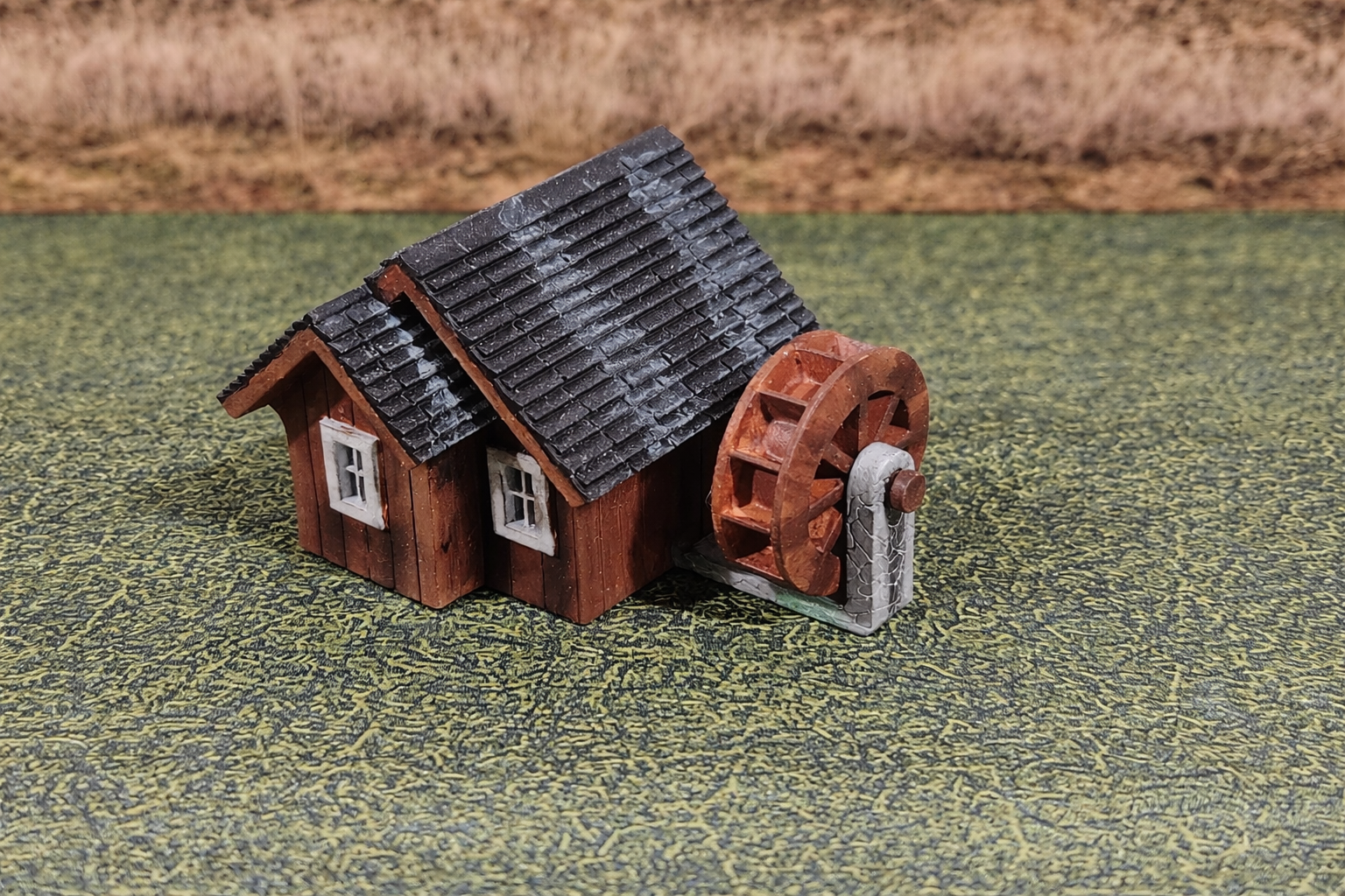 Working waterwheel model in HO scale